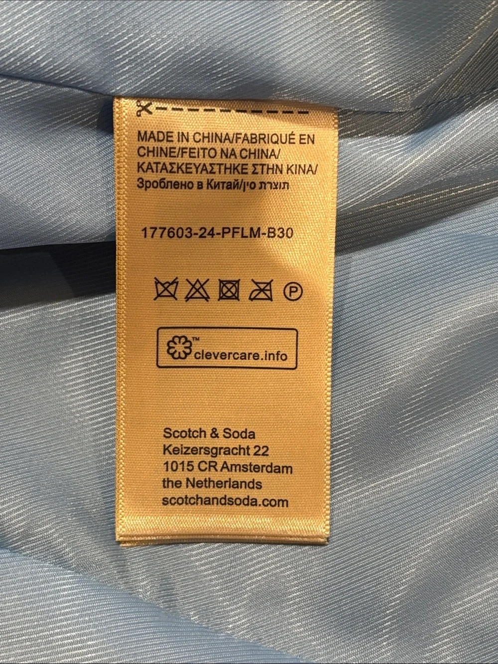 Scotch & Soda Navy and Light Blue Striped Women's Pantsuit